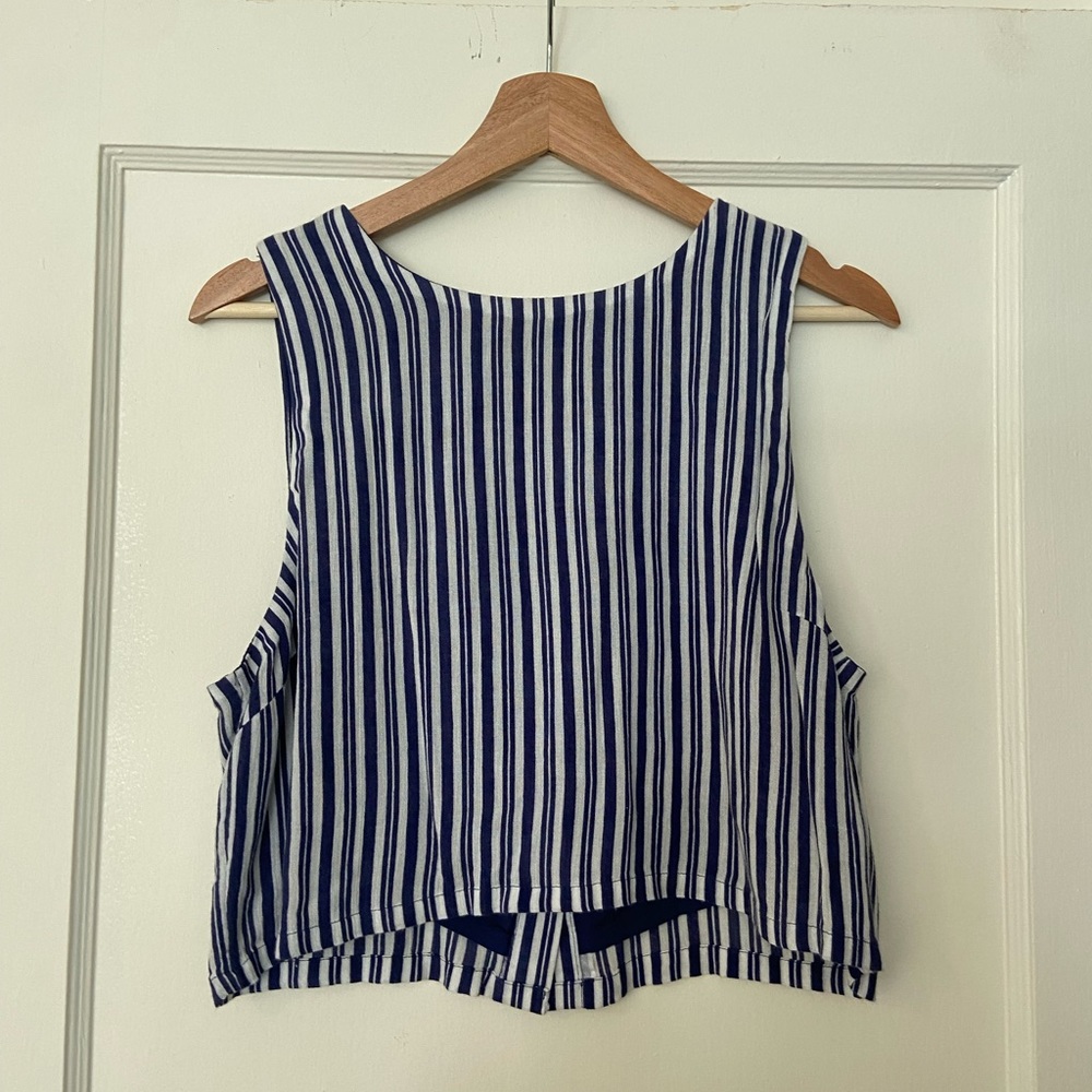 Buttons in the Back Striped Top!